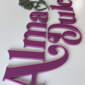 LETRAS CORPOREAS METACRILATO