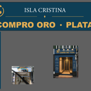 ESCAPARATE COMPLETO COMPRO ORO ISLA CRISTINA