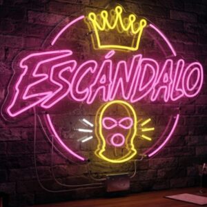 Neón led escándalo (feria Moguer )